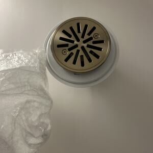 Delta DT061411-CZ 4” Tile-In Round Shower Drain In Champagne Bronze New